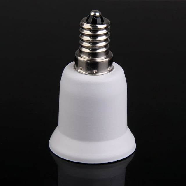 Convertidor de adaptador de enchufe de bombillas de lámpara de base de luz halógena LED E14 a E27 Lamparas Tmvgtek Para estrenar