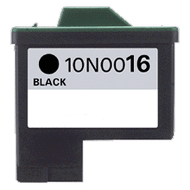 Zoomtoner Compatible LEXMARK 10N0016 #16 INK / INKJET Black for Lexmark / IBM X1270