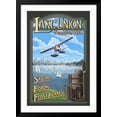 thumbnail image 2 of Art.com Lake Union Float Plane, Seattle, Washington Art Print by Lantern Press, Black Frame Wall Art, 32" x 44", 2 of 5