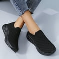 thumbnail image 3 of Mepaouo Women's Walking Shoes Lightweight Comfort Workout Casual Non Slip Fashion Sneakers Black Size 7, 3 of 5