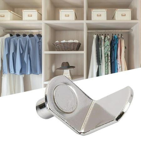 

XWQ 10Pcs Plate Brackets L-shape Strong Bearing Iron Multi-purpose Shelf Supports for Wardrobe