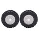 thumbnail image 4 of 2 neumáticos de cubo de rueda RC, rueda de aleación de aluminio duradera, neumático de goma para CC01 MST D90 SCX10 1/10 RC, neumático de coche de escalada, Plata, 4 of 7