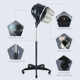 thumbnail image 3 of Bonnet Stand Up Hair Dryer Hood Timer Salon Styling Black New, 3 of 9
