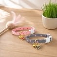 thumbnail image 4 of Breakaway Cat Collar with Quick Release Safety Buckle, Breathable Soft Cotton Adjustable Kitten Collar with Bell, Comfortable Pet Neck Collar for Small Cats，A, 4 of 5