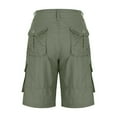 thumbnail image 6 of BiZtdJrK Knee Length Cargo Shorts for Women Straight Fit Jogger Hiking Outdoor Shorts Lightweight Solid Work Shorts with Multi Pockets Army Green XXXXL, 6 of 8
