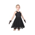 thumbnail image 4 of Girls Dress Black Lace Glove Rhinestone Halter Formal Party Ball Gown 10 Years, 4 of 9