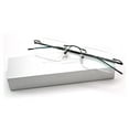 thumbnail image 2 of V.W.E. Thin Rectangle Rimless Readers with Anti-Reflective AR Coating, 2 of 3