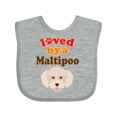 

Inktastic Maltipoo Dog Gift Poodle Maltese Gift Baby Boy or Baby Girl Bib
