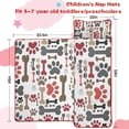 thumbnail image 5 of Paw Prints and Bones Toddler Nap Mats for Kids Preschool,Sleeping Mat Bag or Kids,Toddler Sleeping Bag,Toddler Nap Mat or Daycare, 5 of 6