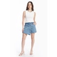 thumbnail image 1 of Short falda asimetrico /Juvenil, 6973 (Mezclilla tono claro) azul M, 1 of 3