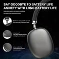 thumbnail image 2 of Active noise canceling headphones wireless headset, rich bass, clear calls, suitable for office, travel, games, outings, sports headphones, compatible, 2 of 5