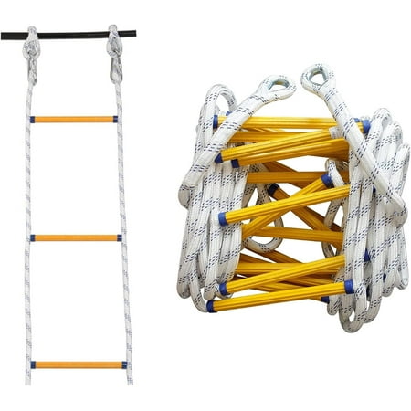 Safety Rope Ladder Emergency Escape Rope Ladders for 2-5 Story, Outdoor ...