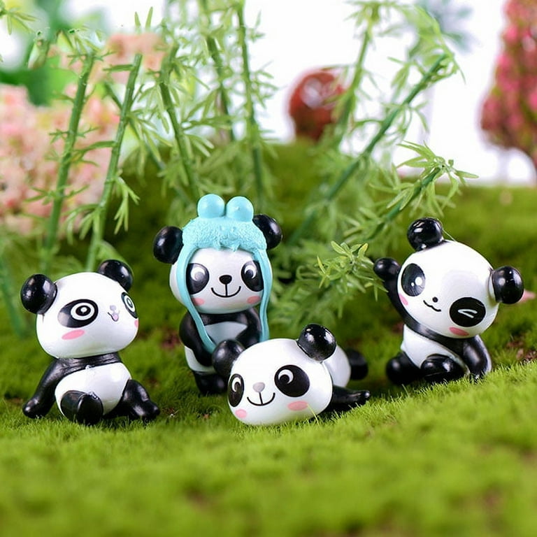 Panda Doll Mini Panda Toy Panda Cake Decoration Cute Panda Birthday Party  Decorations Kids Arts And Crafts Ages 2-5 Easter