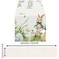 thumbnail image 3 of Fwttom Easter Decorations 13x72 In Easter Table Runner Super Soft Tablecloth For Catering Kitchen Party Holiday Picnic Home Decoration Romantic Flower Art Texture, 3 of 6