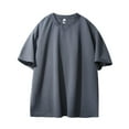 thumbnail image 4 of yillto Big and Tall Shirts for Mens Cotton Short Sleeve Round Neck Loose Lightweight Fashion Summer Tee M-5XL, 4 of 5