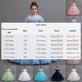 thumbnail image 2 of BFHHYA Girls Tulle Dresses Lace Off Shoulder Long Dress Wedding Birthday Flower Girl Dresses Size 3-14 Years, 2 of 5