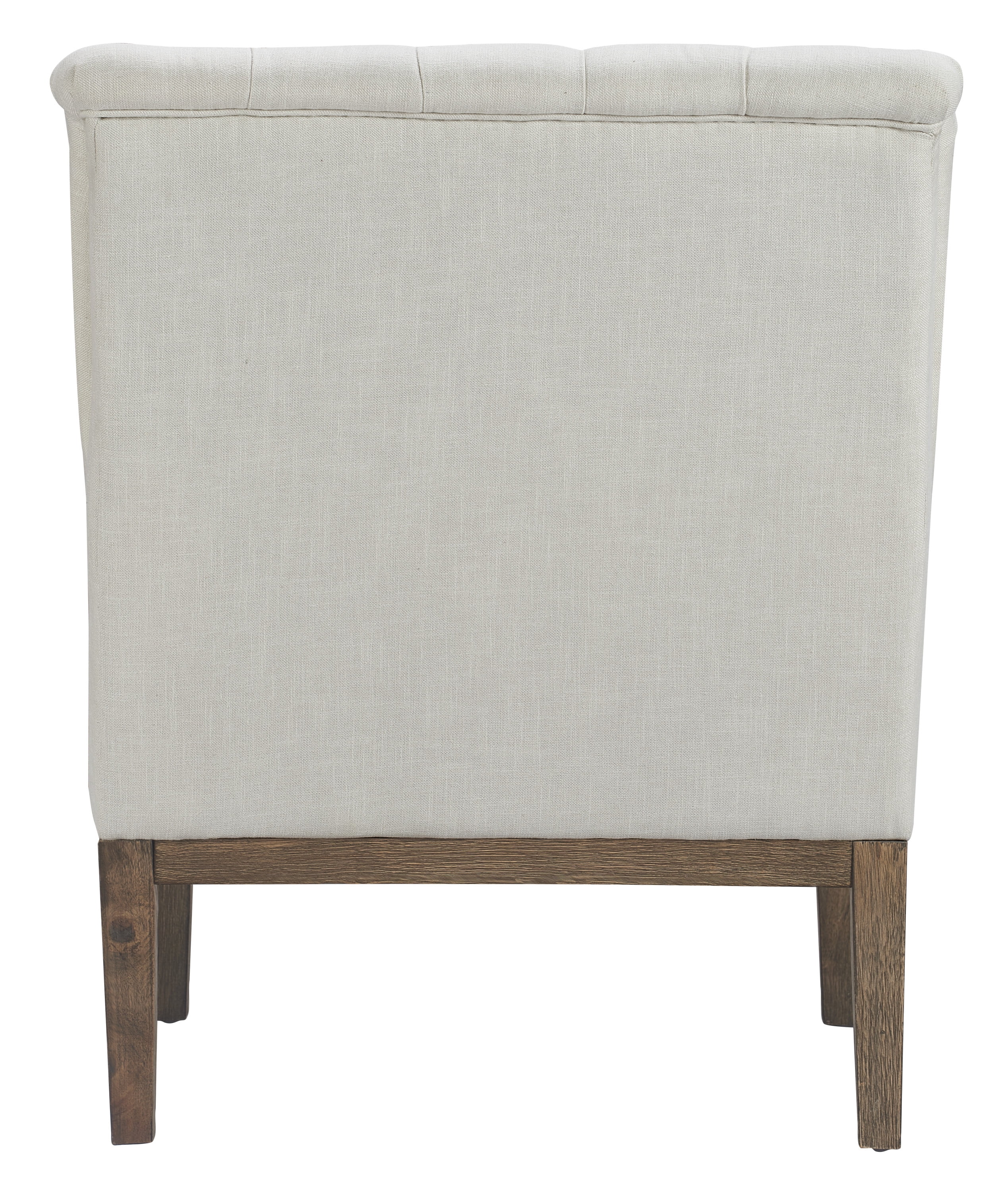 Finch Westport Tufted Upholstered Accent Chair with Wooden Legs, Ivory