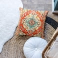 thumbnail image 3 of Pack of 2 Pillow Covers 16x16 Inch, Vintage Turkish Carpet Boho Decorative Throw Pillow Covers for Home Decor Living Room Bed Couch, Orange Pillowcase Set of 2, 3 of 6