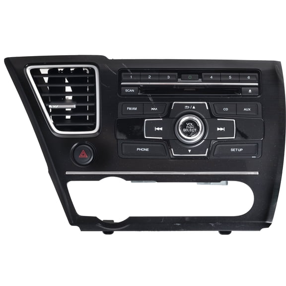 Restored 2013 Honda Civic AM FM SAT Radio CD MP3 Player Model 39100-TT1-A414-M1 Face 2XC8 (Refurbished)