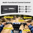 thumbnail image 5 of Track Seven 24V Electric Dirt Bike for Kids, Official Licensed Honda Electric Motorcycle, Up to10 Mph, Twist-Grip Throttle, 12" Pneumatic Tires, Bluetooth, Music, Motorcycle for Kids 6+, Blue, 5 of 9