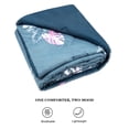 thumbnail image 5 of HGMart Bedding Comforter Set Bed In A Bag – 5 Pieces Luxury Microfiber Bedding Sets – 100% Polyester Bedroom Comforters, Twin Size, Blue Leaf, 5 of 6