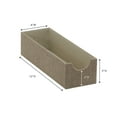 thumbnail image 2 of Household Essentials Narrow Accessory Organizer Tray, Slim Design, Sturdy with Soft Fabric Covering, Stylish and Functional, Brown, 2 of 14