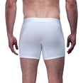 thumbnail image 2 of Boxer Para Hombre De Algodón Pima y Tela Spandex Unbranded Co  Trunk White 2XL (41 44), 2 of 6