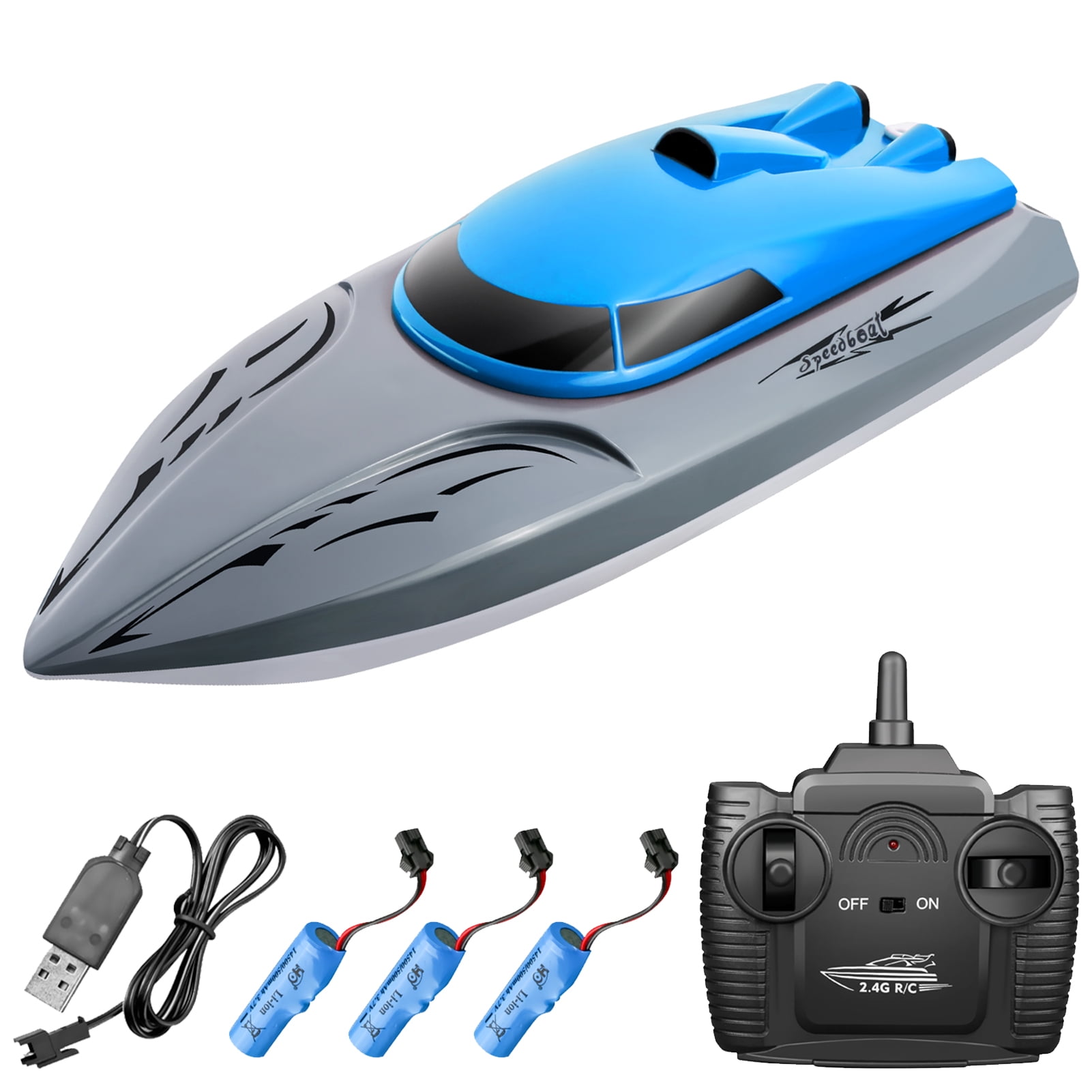 2.4G RC Amphibious Boat High Speed Racing Remote Control Toys Gifts Waterproof 2.4G RC Amphibious Boat High Speed Racing Remote Control Toys Gifts Waterproof