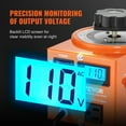 thumbnail image 6 of VEVOR 500VA Auto Variable Voltage Transformer, 3.84 Amp, 110V Input 0-130V Output AC Voltage Regulator, with LCD Display 4 Extra Fuses Thermal Control Switch for Home Industrial Office, 6 of 9