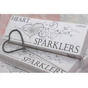 Wedding Sparklers - Heart Shaped Party Sparklers - 36 Count
