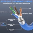 thumbnail image 2 of Cable Ethernet MEIPEK Cat 7 para exteriores, 150 pies, SFTP, 10 Gbps, 600 MHz, 2 of 7