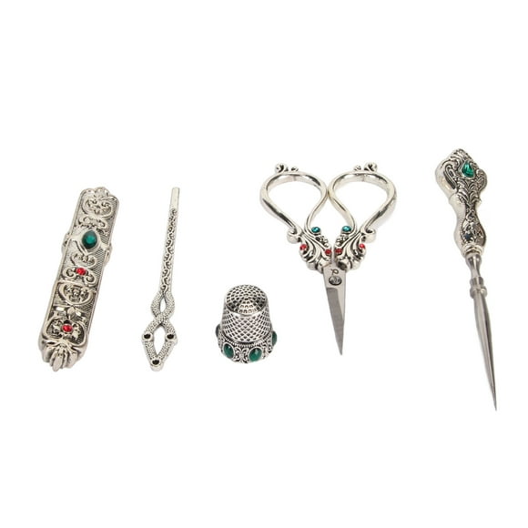 Sewing Scissors Kit, Vintage Embroidery Scissors Kit Alloy For Fabric