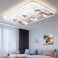 thumbnail image 3 of Christmas 1 Piece Winter Snow Scene Snowflakes Snowman Mistletoe Magnetic Fluorescent Light Covers, 2x4 Ft, Magnetic Light Covers for Ceiling Lights Classroom Office Home Decor, 3 of 9