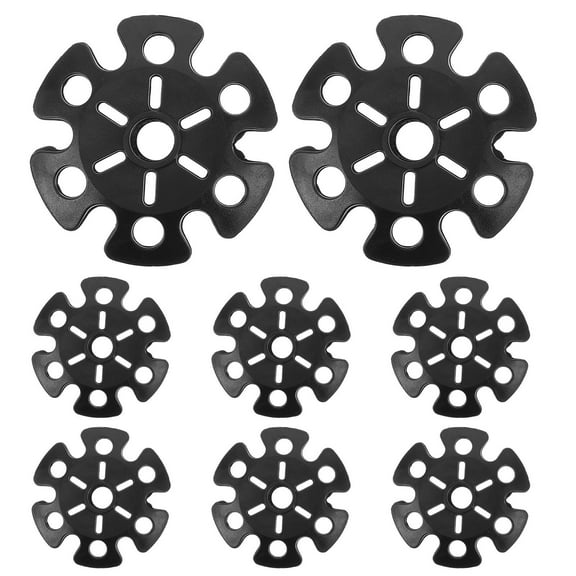 CTIRCHIU Trekking Pole Tips Protectors Lightweight Durable Black Plastic for Hiking 8Pcs