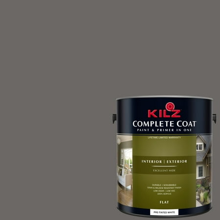 KILZ COMPLETE COAT Interior/Exterior Paint & Primer in One #RM180 Graphic (Best Paint Color To Use With Gray Carpet)