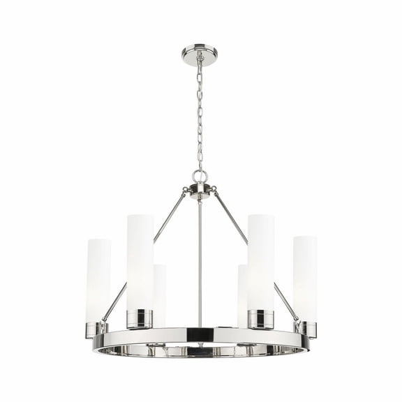 Innovations Lighting - Boreas - 6 Light 11 Inch Shade Chandelier-24 Inch Tall