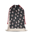 thumbnail image 2 of Christmas Bags Drawstring,Black Christmas Snowman Pattern Large Xmas Christmas Gift Bags,Reusable for Xmas and New Year Party Favors and Supplies,27.6" X 19.7", 2 of 5