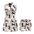 thumbnail image 3 of Yuyamidu Dachshund Womens Tennis Dress with Two Side Pockets Dog Paw Tennis Dress for Women Size XS Sleeveless Summer Clothes with Built-in Shorts 2 Piece Sets Outfits, 3 of 7
