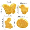 thumbnail image 2 of Plastic 4pcs/set Plastic Cutters Cute   Chick Easter Egg Shape Fondant Cutter Biscuit Cake, 2 of 7