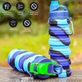 thumbnail image 2 of Silicone Silicone Travel Bottles Foldable Bottle Sport Water Bottle 500ml, 2 of 5