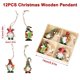 thumbnail image 3 of Colgantes de madera con gnomos navideños, adornos navideños para el hogar, adornos navideños para el árbol de Navidad 2024, regalo de Año Nuevo, 3 of 5