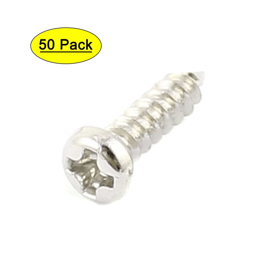 10g x 1/2" Pan Phillips Self Tapping Screw 304 Stainless Steel Self Tapper 