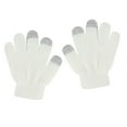 thumbnail image 1 of Prolriy Kids Snow Gloves Cycling Knitted Non Show Finger Children's Gloves Wool Stretch Gloves Solid Slip Color Gloves for Cold Weather Beige One Size, 1 of 2