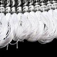 thumbnail image 3 of 12 Strands White Polyester Embroidery Floss Metallic Glitter Cross Stitch Thread Gold Silver Shimmer Crewel Polyester Floss Bulk for Hand Sewing Making Birthday Cards Friendship Bracelets, 3 of 9