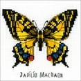 thumbnail image 2 of Swallowtail Butterfly Counted Cross Stitch, 5" x 5", 14 Count, 2 of 2