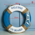 thumbnail image 5 of Navy Mediteranean Sea Family Adorment Life Buoy Wall Hanging Home Decorations, 5 of 8