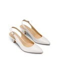 thumbnail image 4 of Zapatos DREAM PAIRS Tacón Bajo Abierto Blanco, 4 of 7