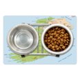 thumbnail image 1 of Ireland Map Pet Mat for Food and Water, Demonstration of Irish Region European Travel Guide Elements, Non-Slip Rubber Mat for Dogs and Cats, 18" X 12", by Ambesonne, 1 of 2