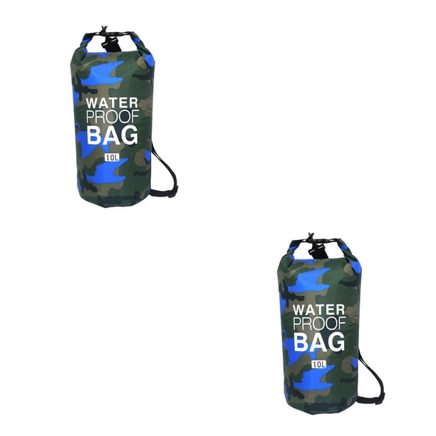 Greeniant Bolsas secas impermeables de camuflaje para exteriores de 2/5/10/15L, bolsa seca portátil para Rafting y buceo, bolsas de natación de