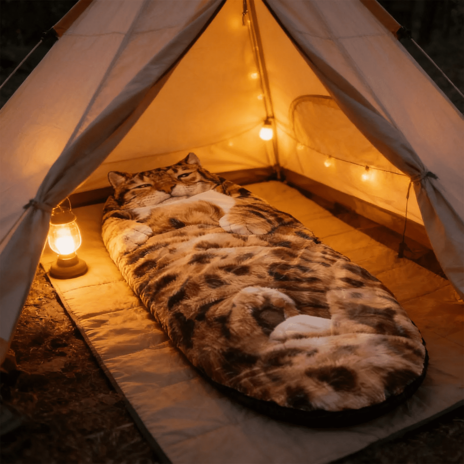 Plush Cat Sleeping Bag , Cozy Warm Envelope Style Cat Shaped Sleep Sack, Adult Size Feline-Themed Blanket for Camping, Lounging & Sleepovers, Ideal Gift for Cat Lovers